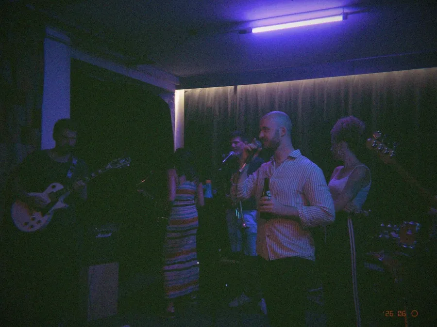 Liveband bei der Crew-Party im Studio