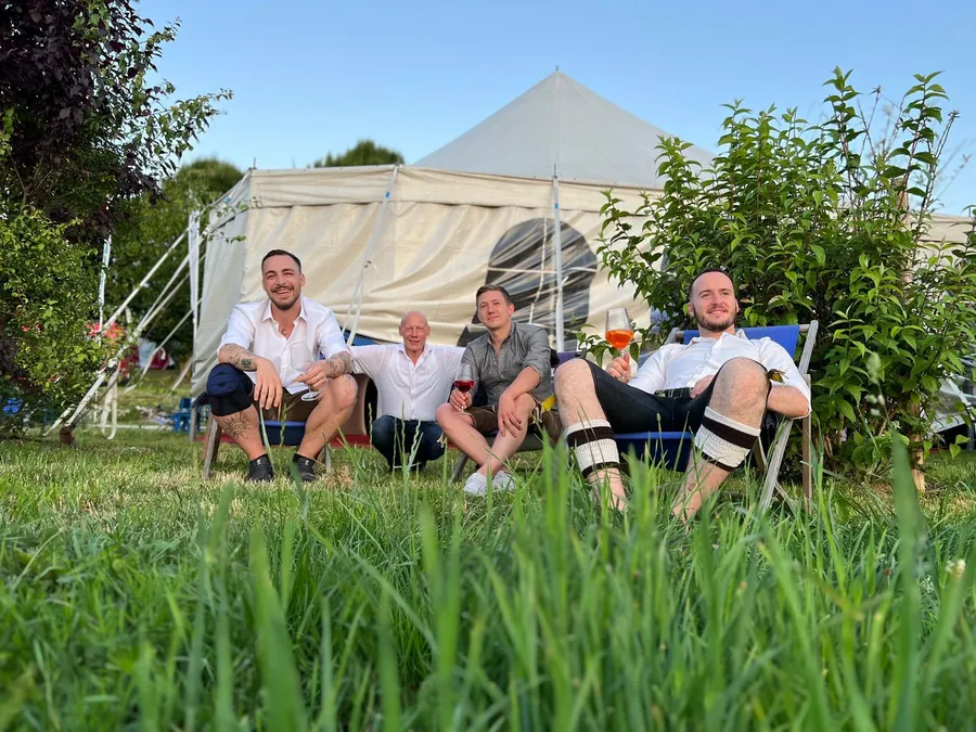Festzelt-Team — kurze Pause muss sein